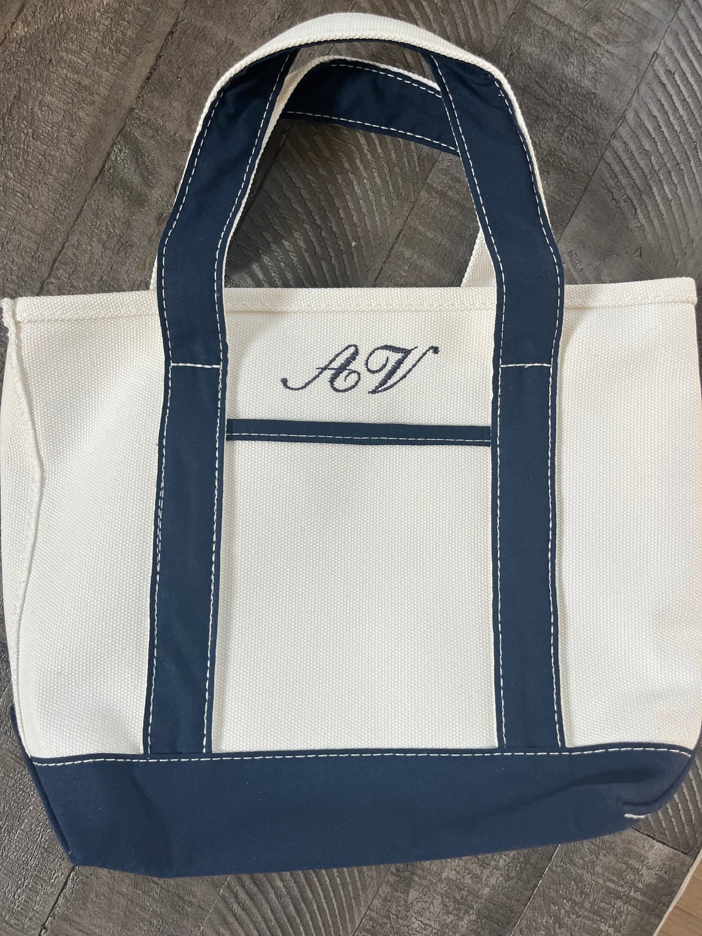 Custom embroidered mini tote bag