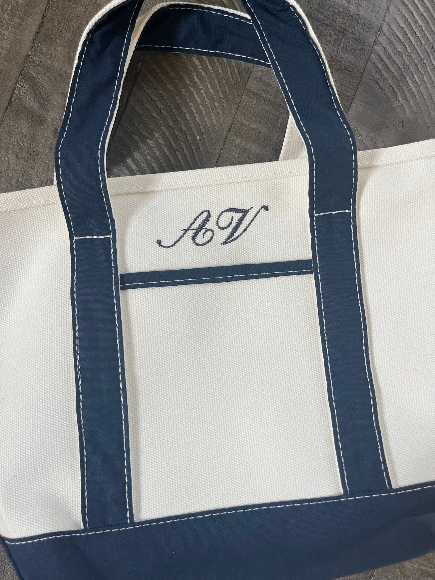 Custom embroidered mini tote bag