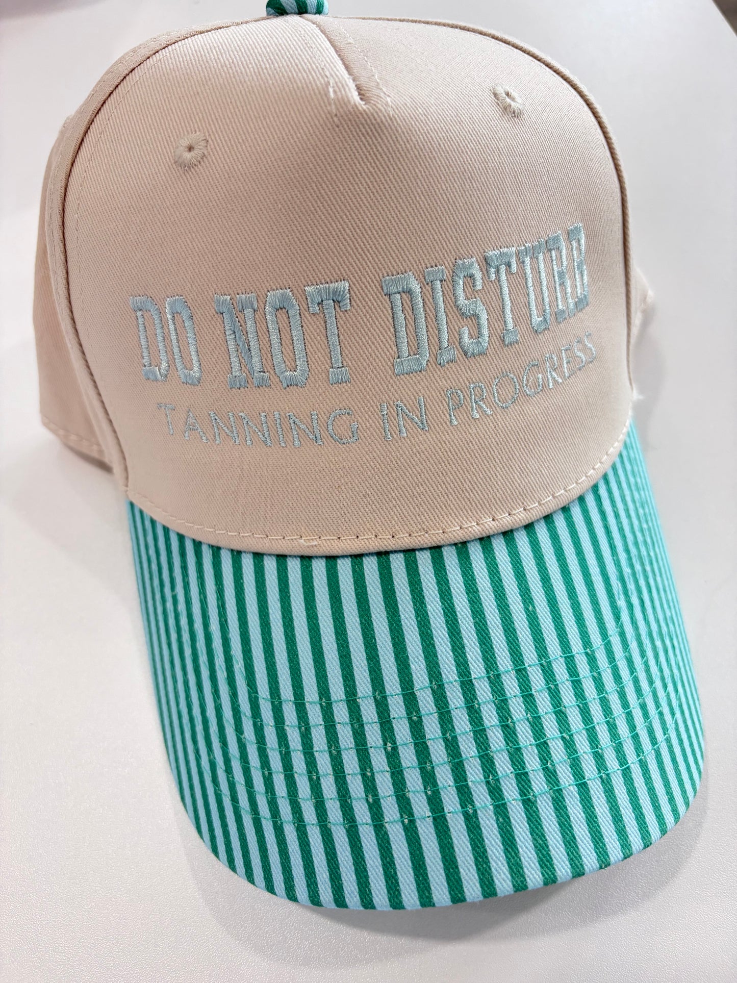Custom striped bill embroidered hats
