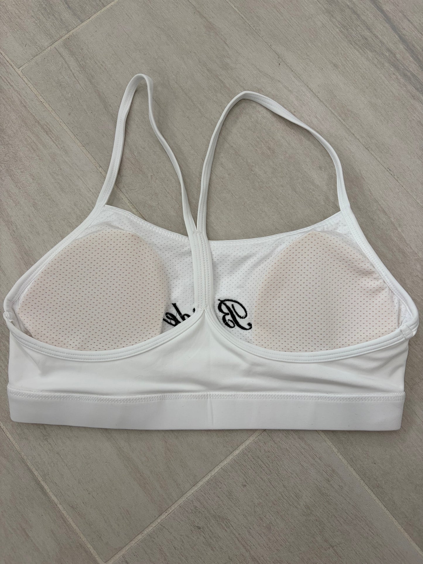 Custom embroidered sports bra