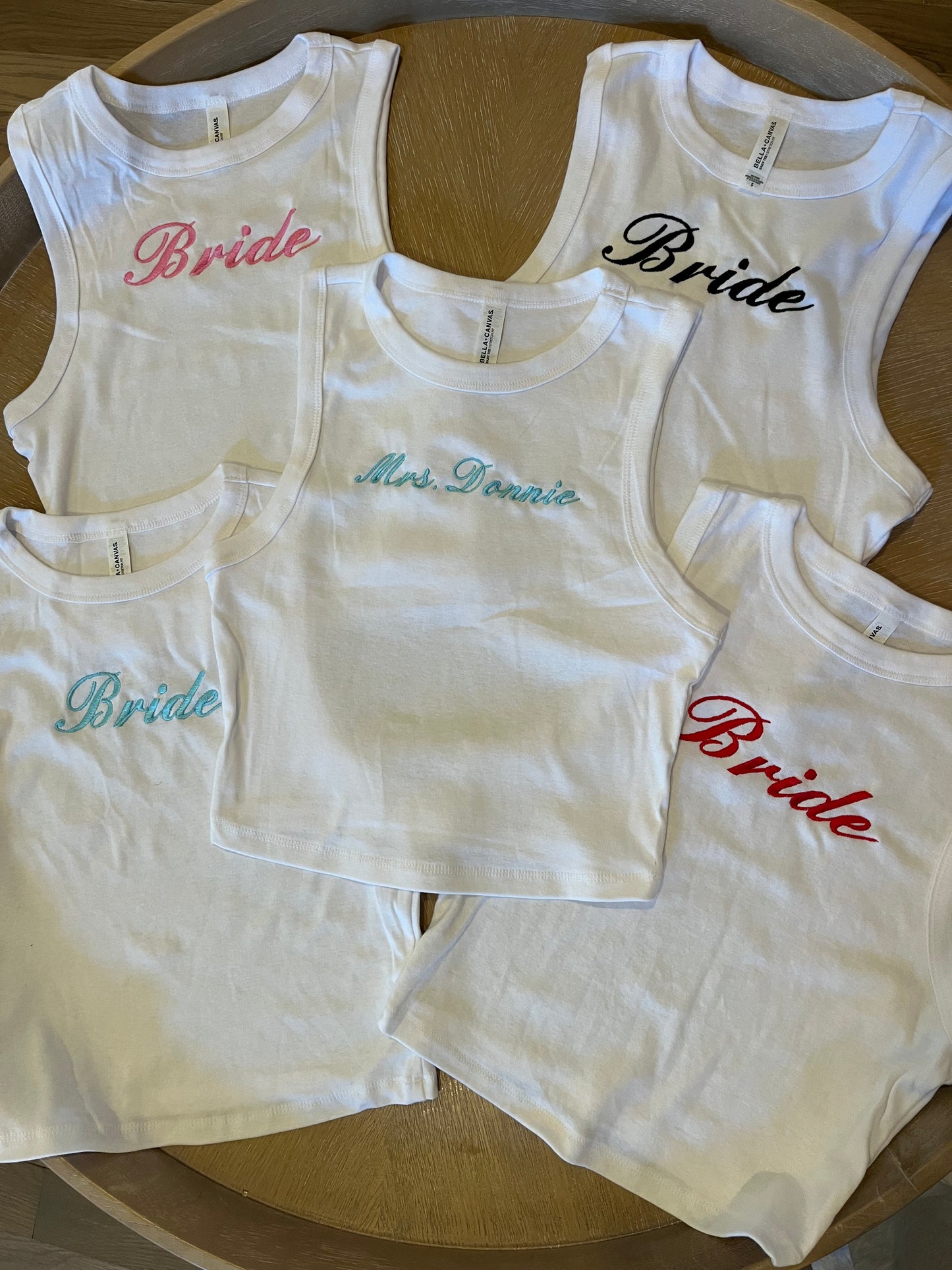 Custom embroidered tank top