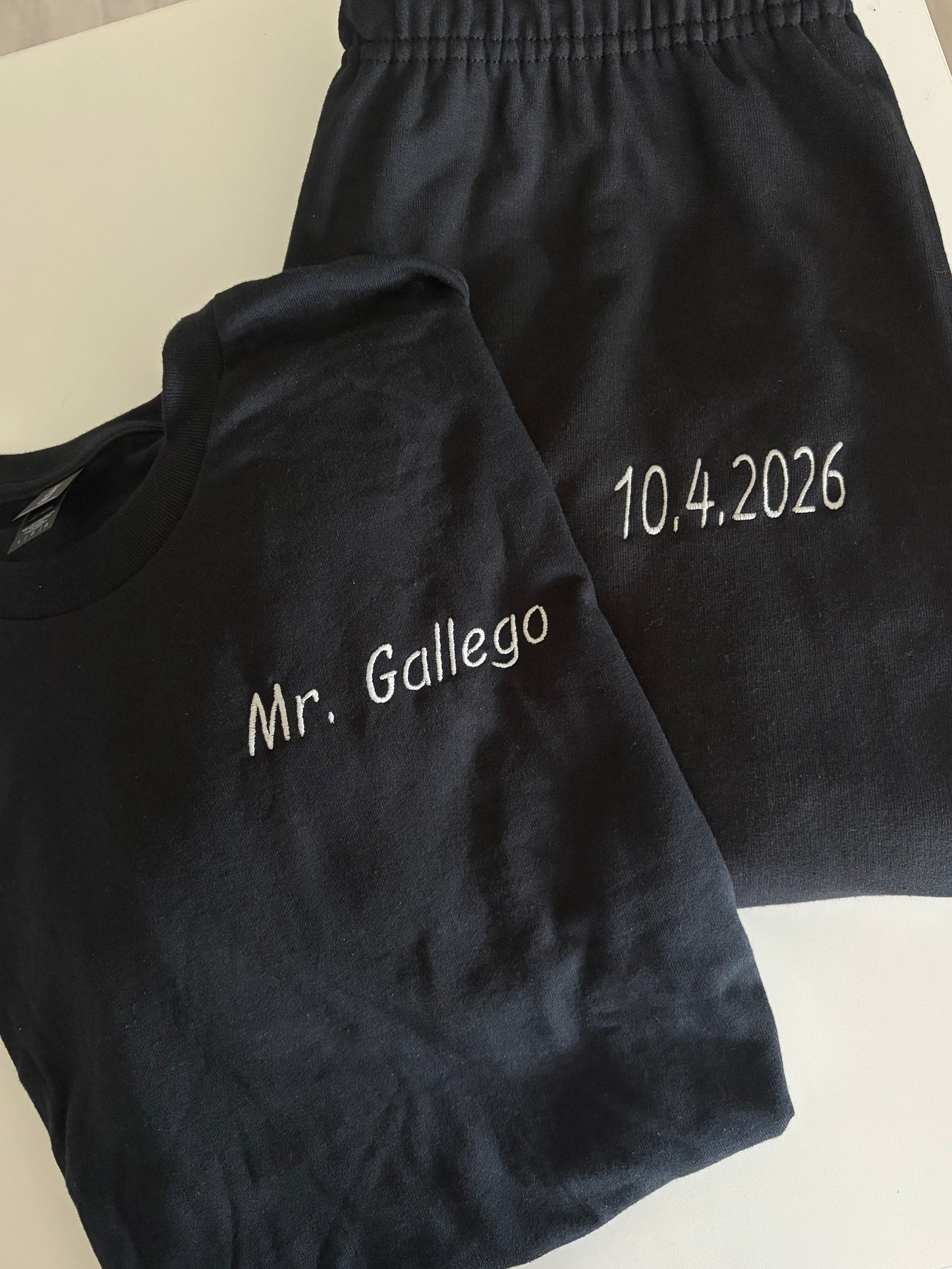 Groom embroidered set