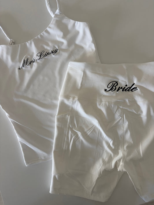 Tank top and biker shorts set