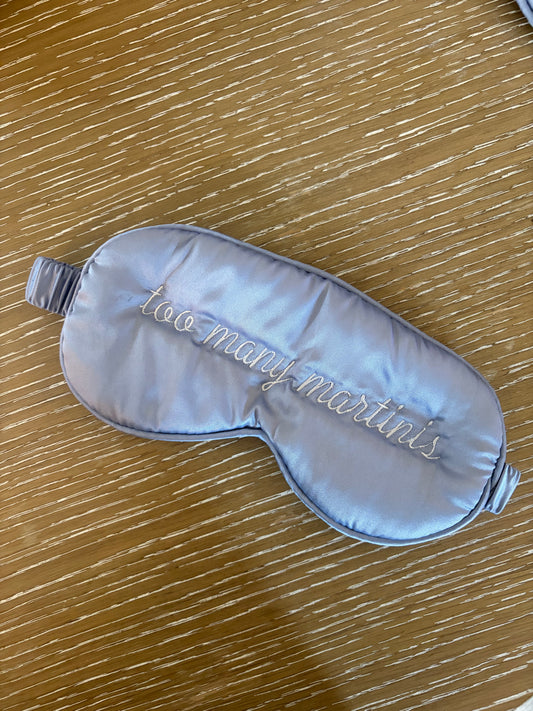 Custom embroidered sleeping mask (single)