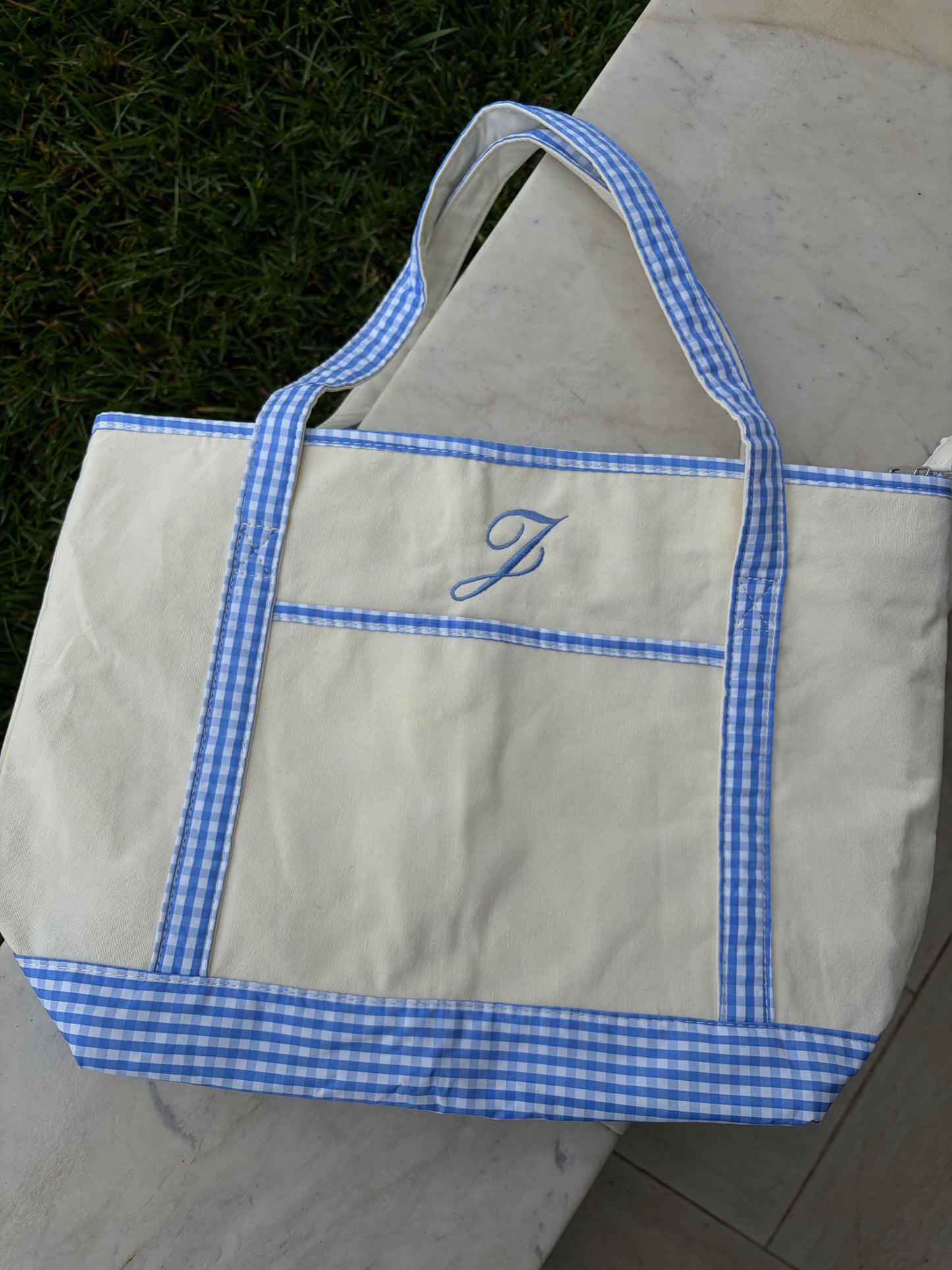 Personalized canvas tote bag
