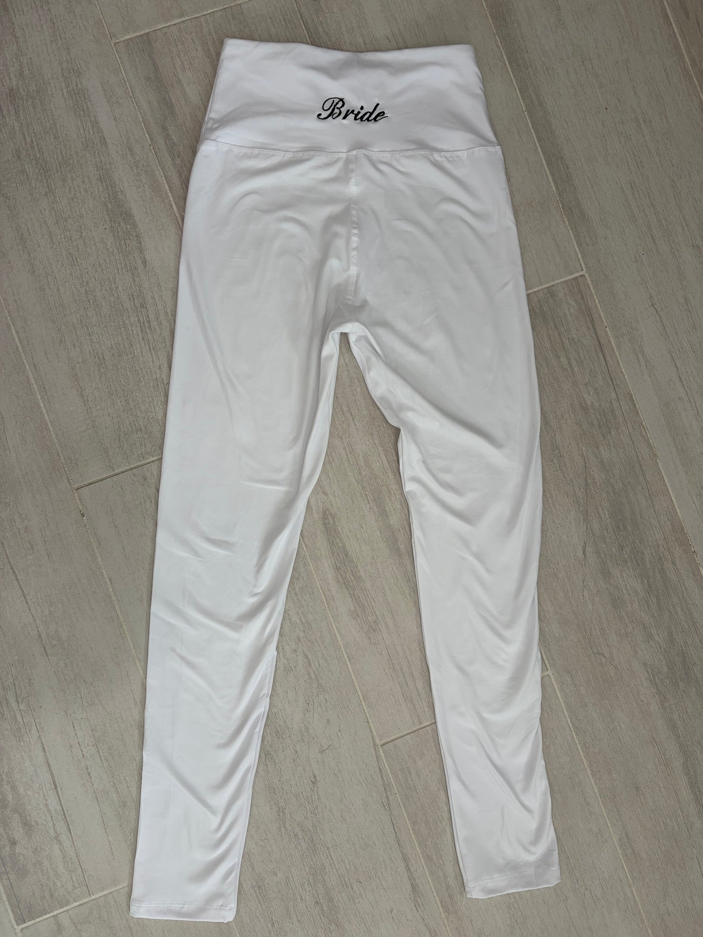 Custom embroidered workout leggings