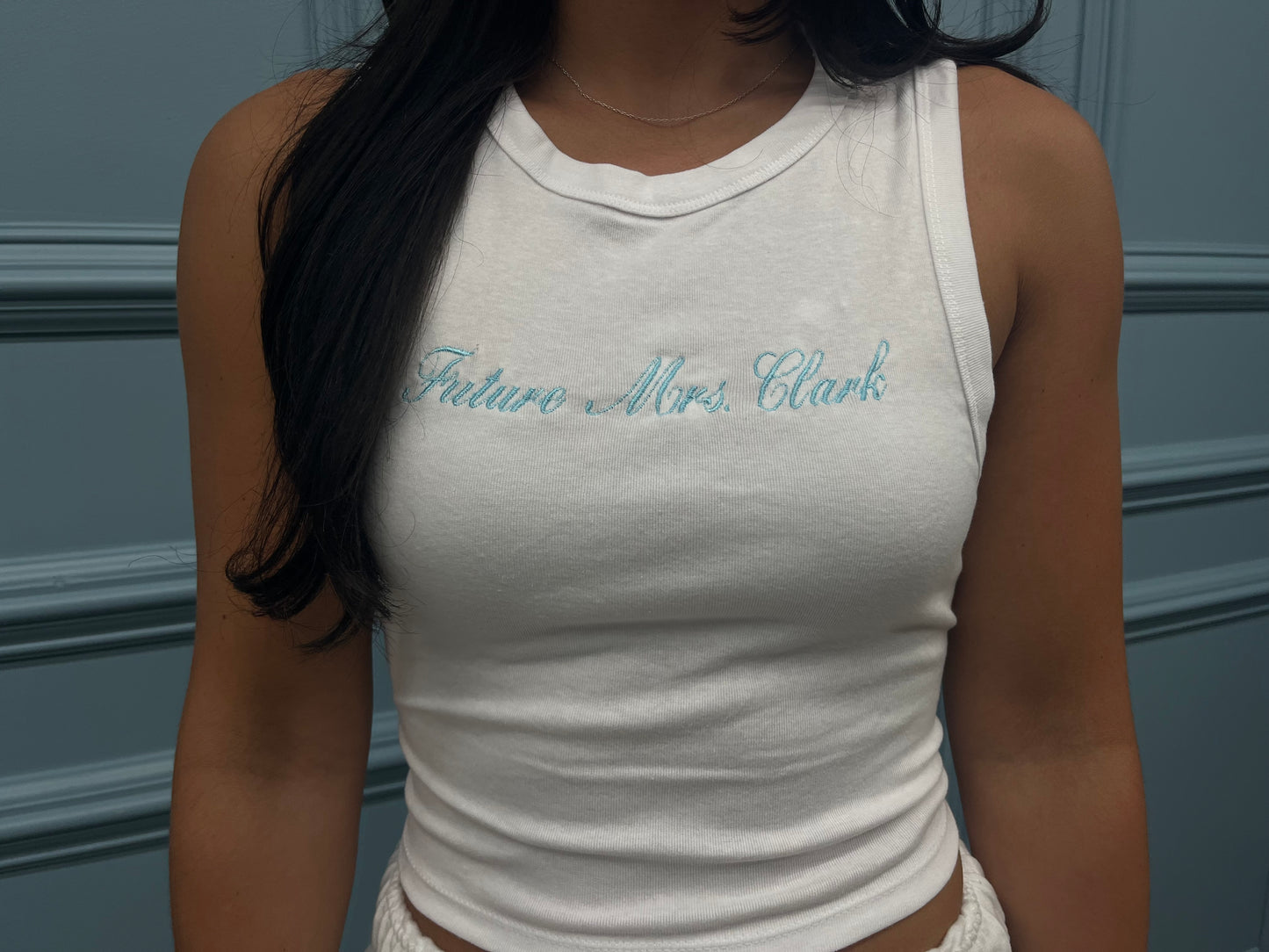 Custom embroidered tank top