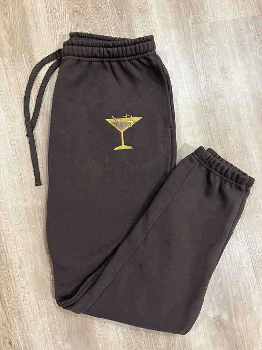 Espresso martini embroidered sweatpants