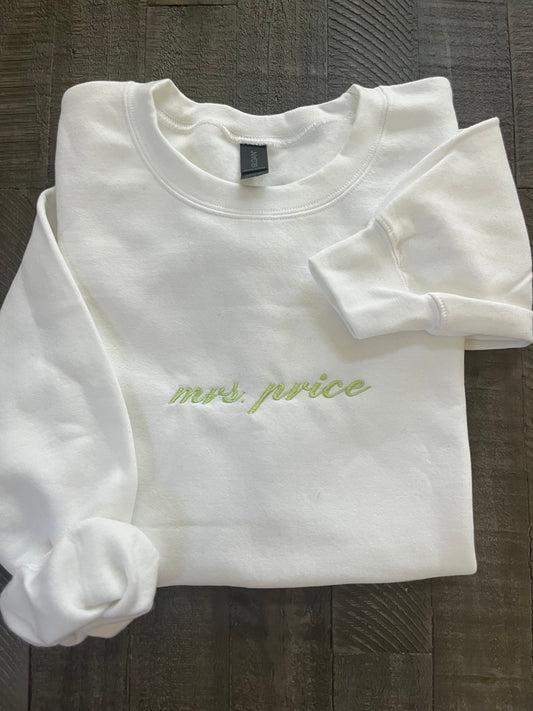 Custom crewneck sweatshirt