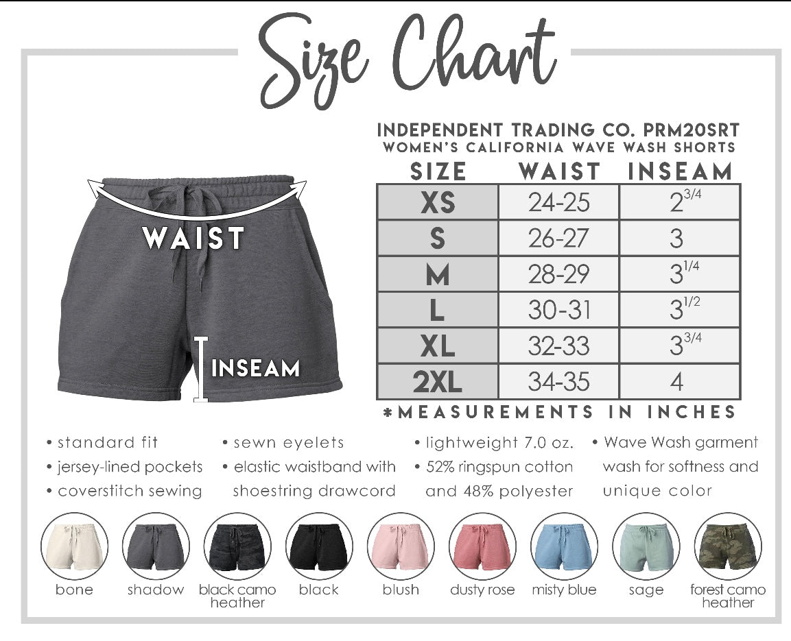 Custom embroidered shorts