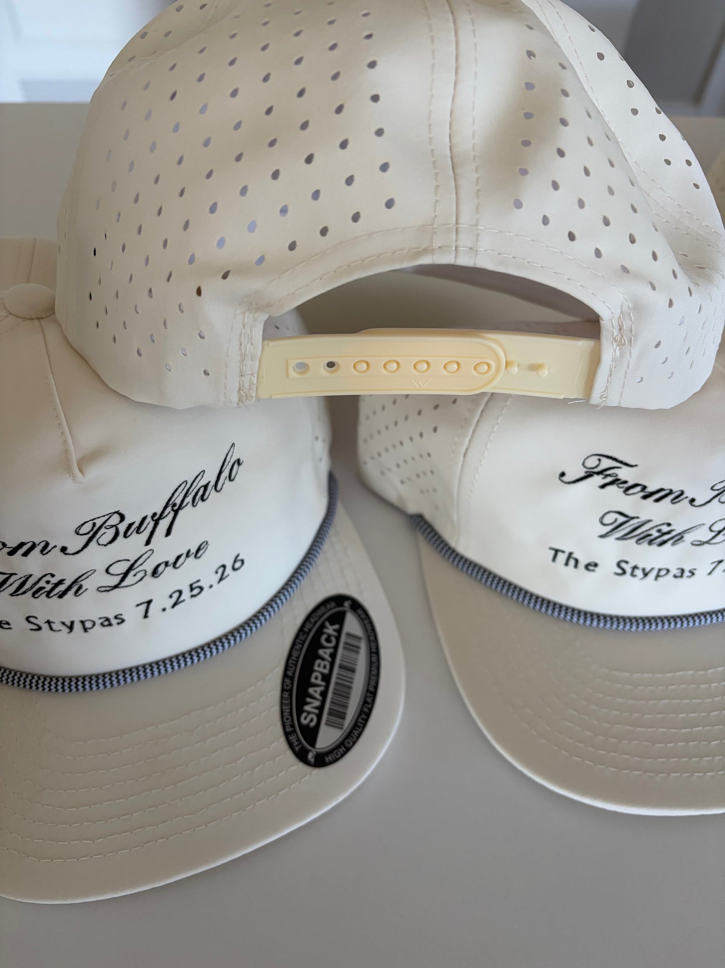 Custom embroidered rope hats