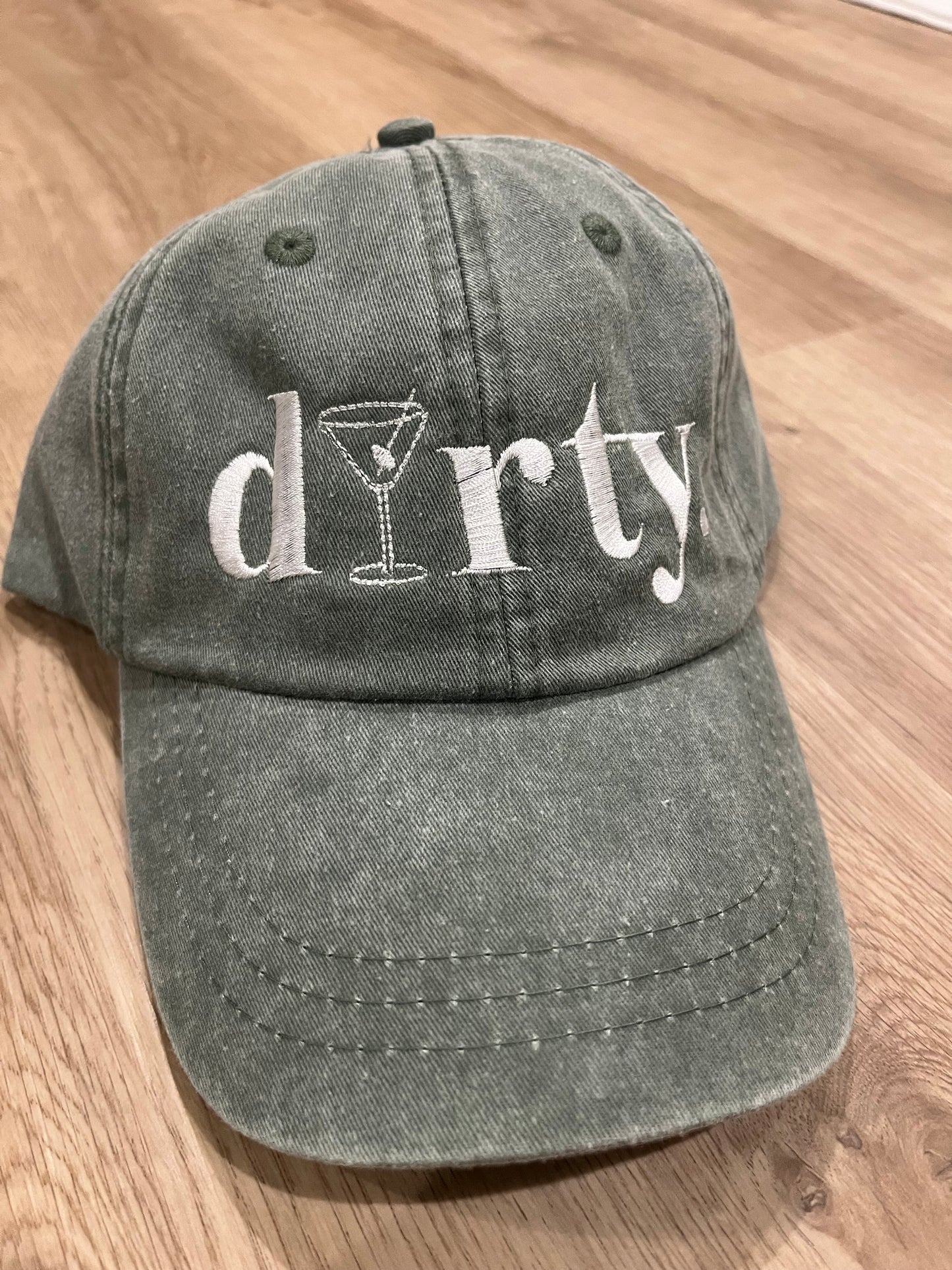 Dirty embroidered hat