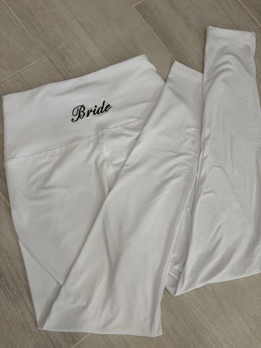 Custom embroidered workout leggings