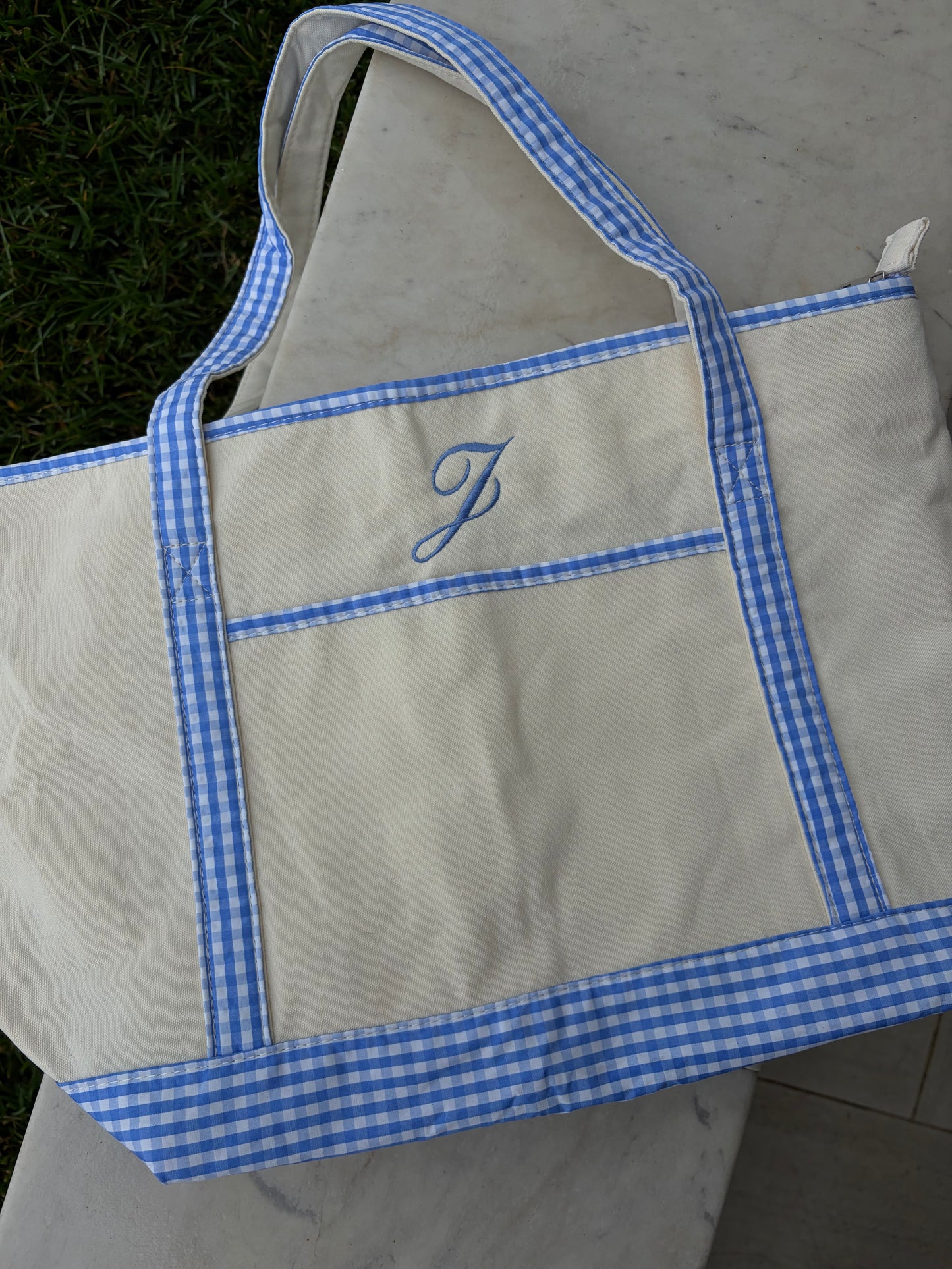 Personalized canvas tote bag