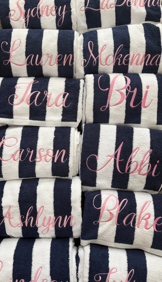 Custom cabana towels