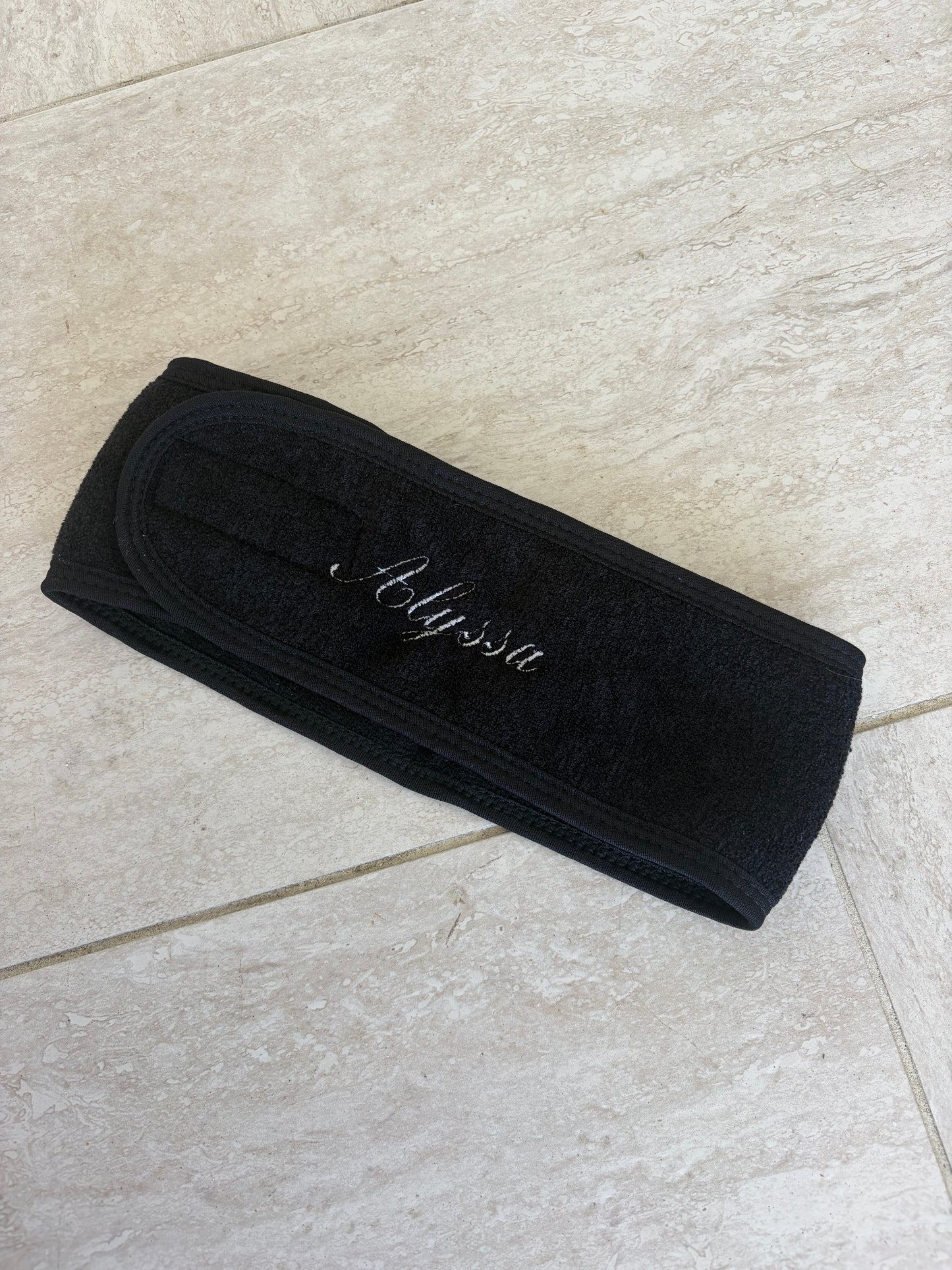 Custom spa headband