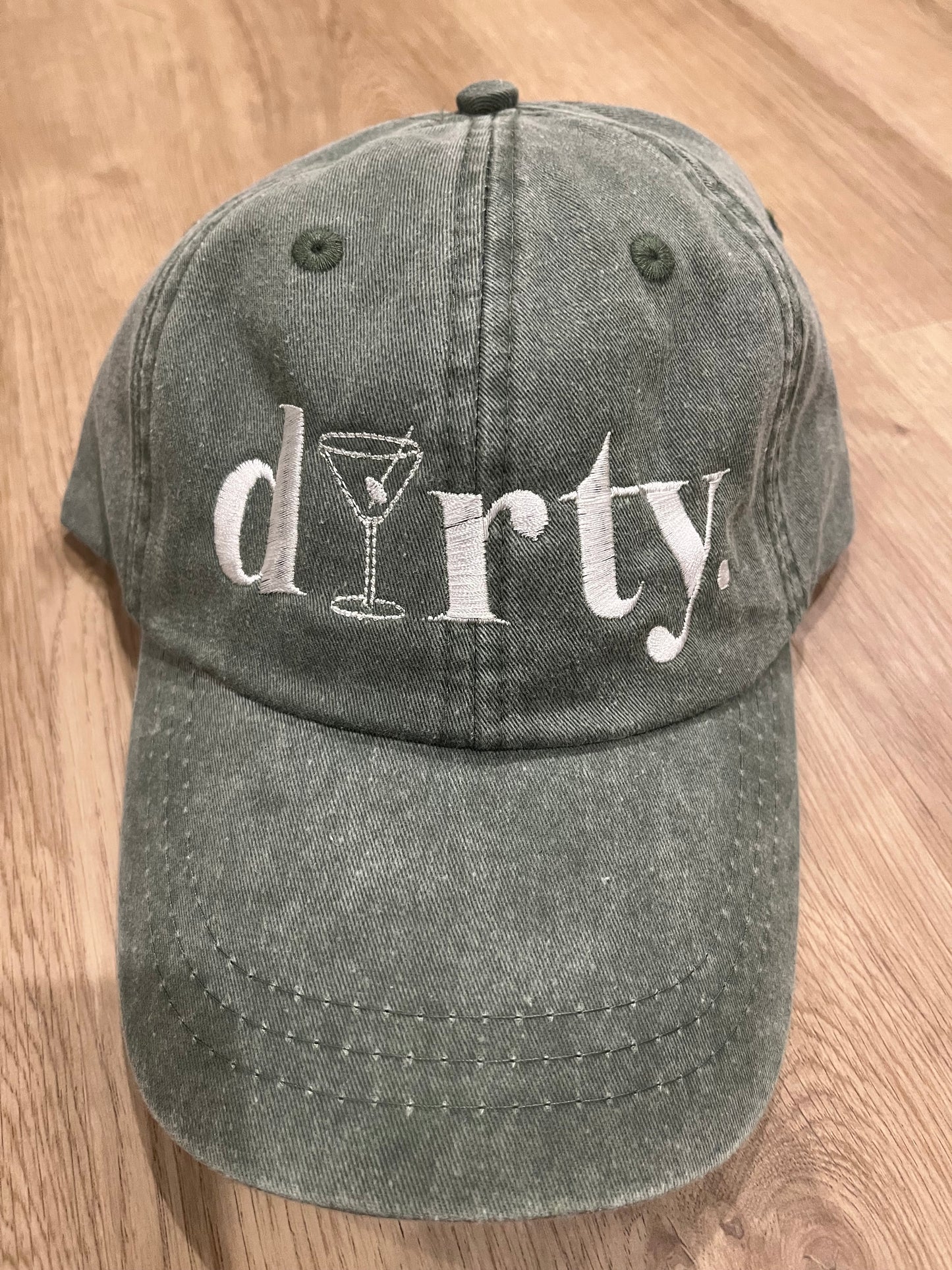 Dirty embroidered hat