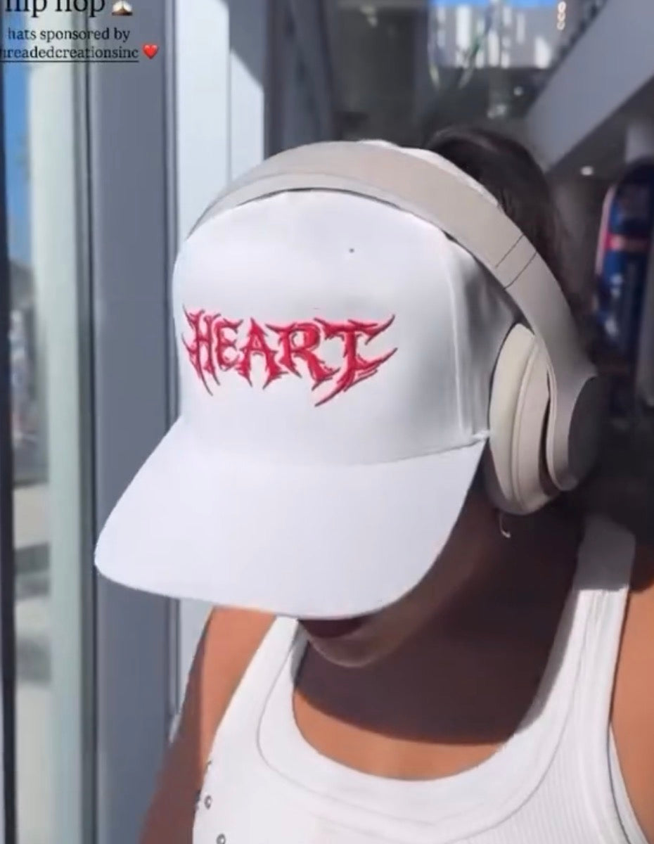 HEART embroidered trucker hat