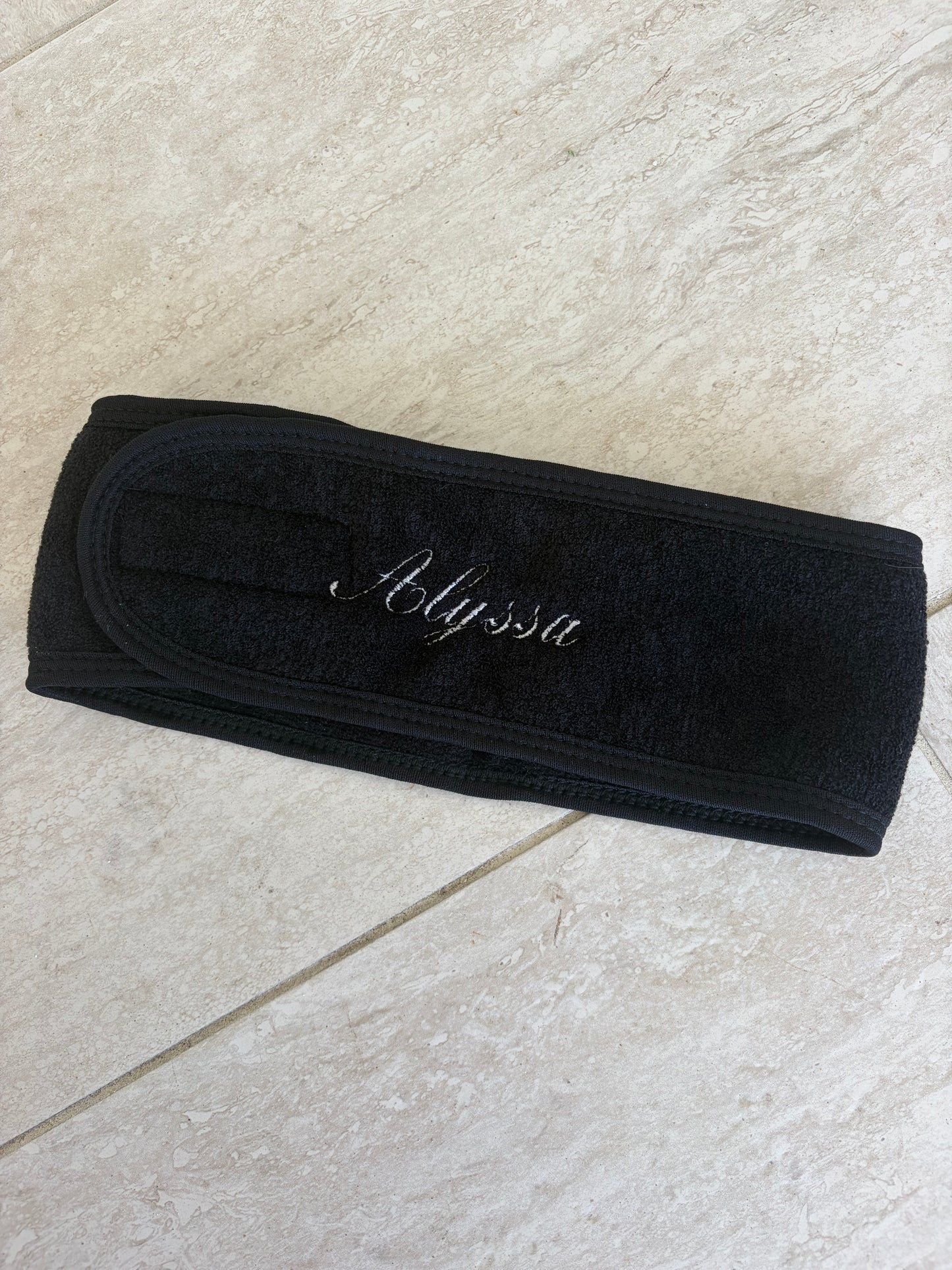 Custom spa headband
