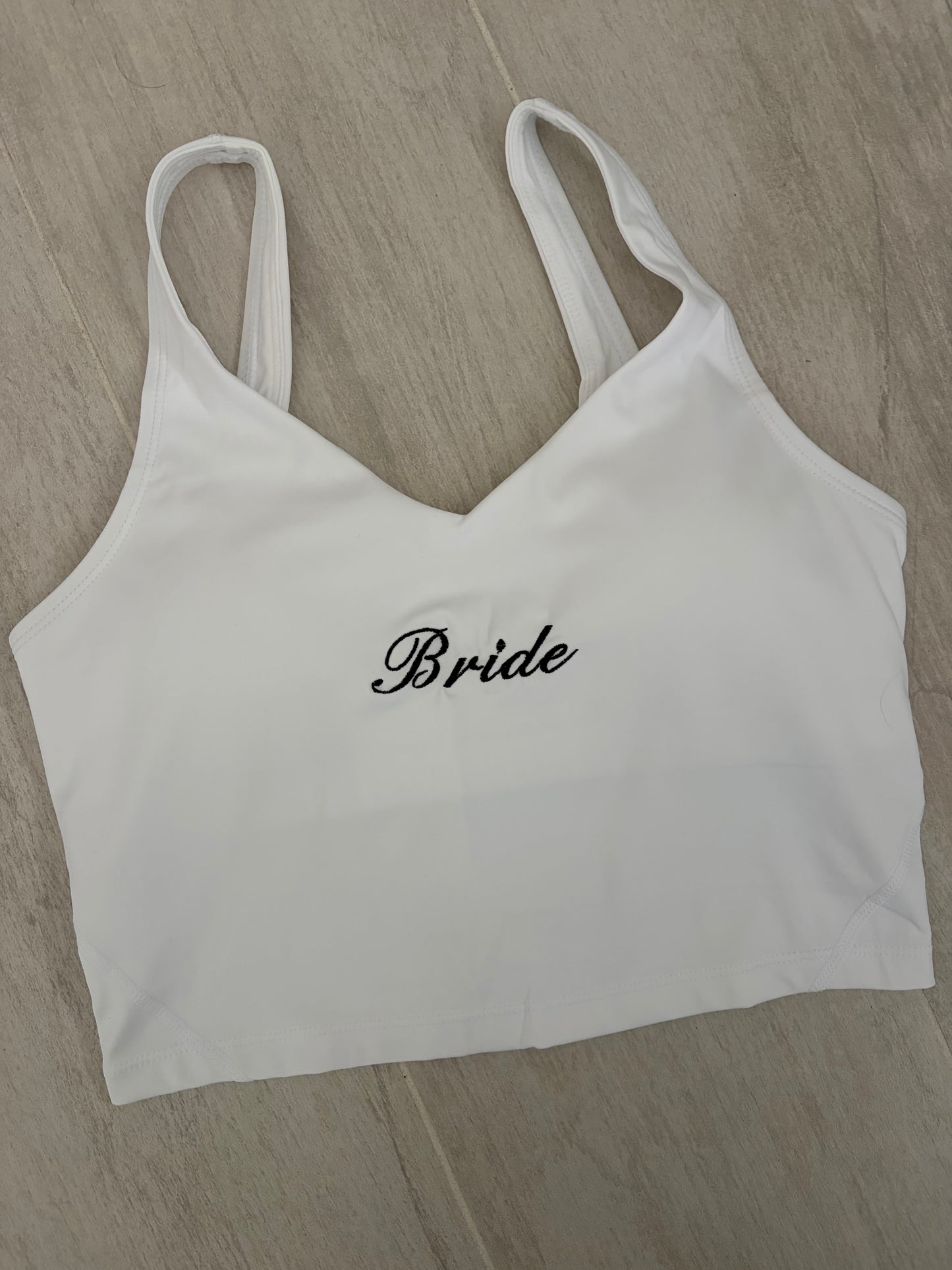 Custom embroidered workout top