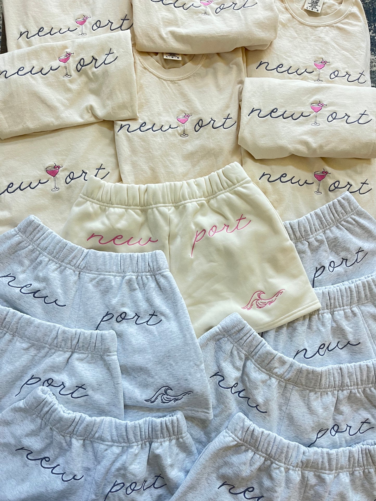 Custom tee and sweatshorts