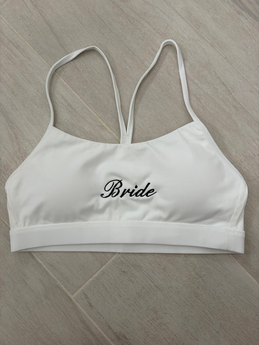 Custom embroidered sports bra