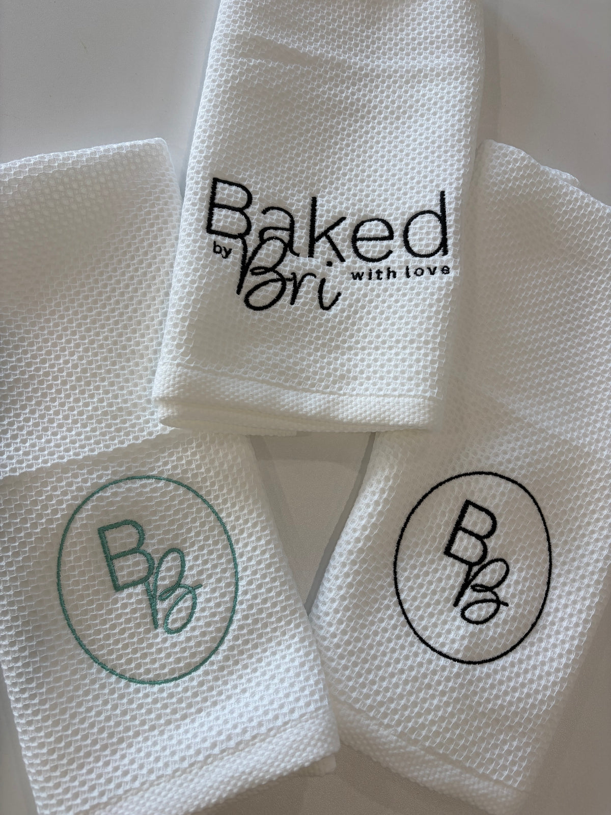 Custom embroidered kitchen towels