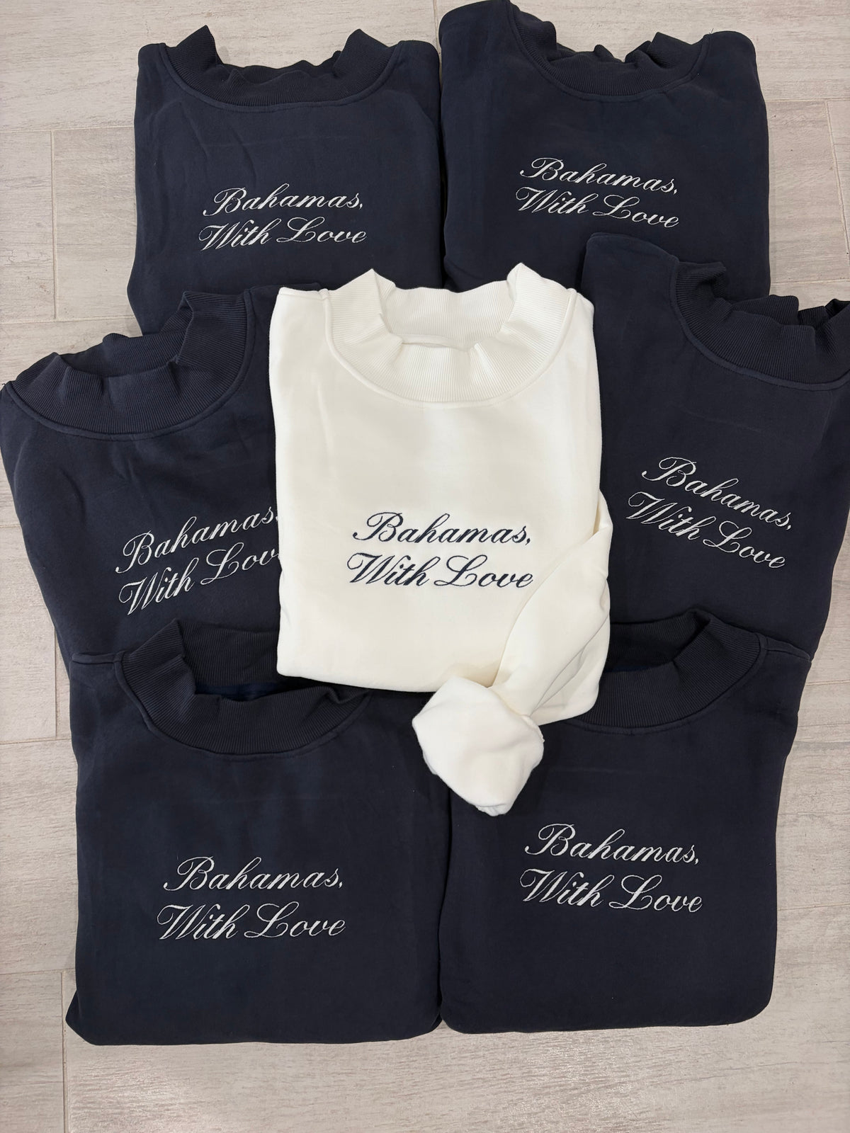 Custom embroidered mockneck