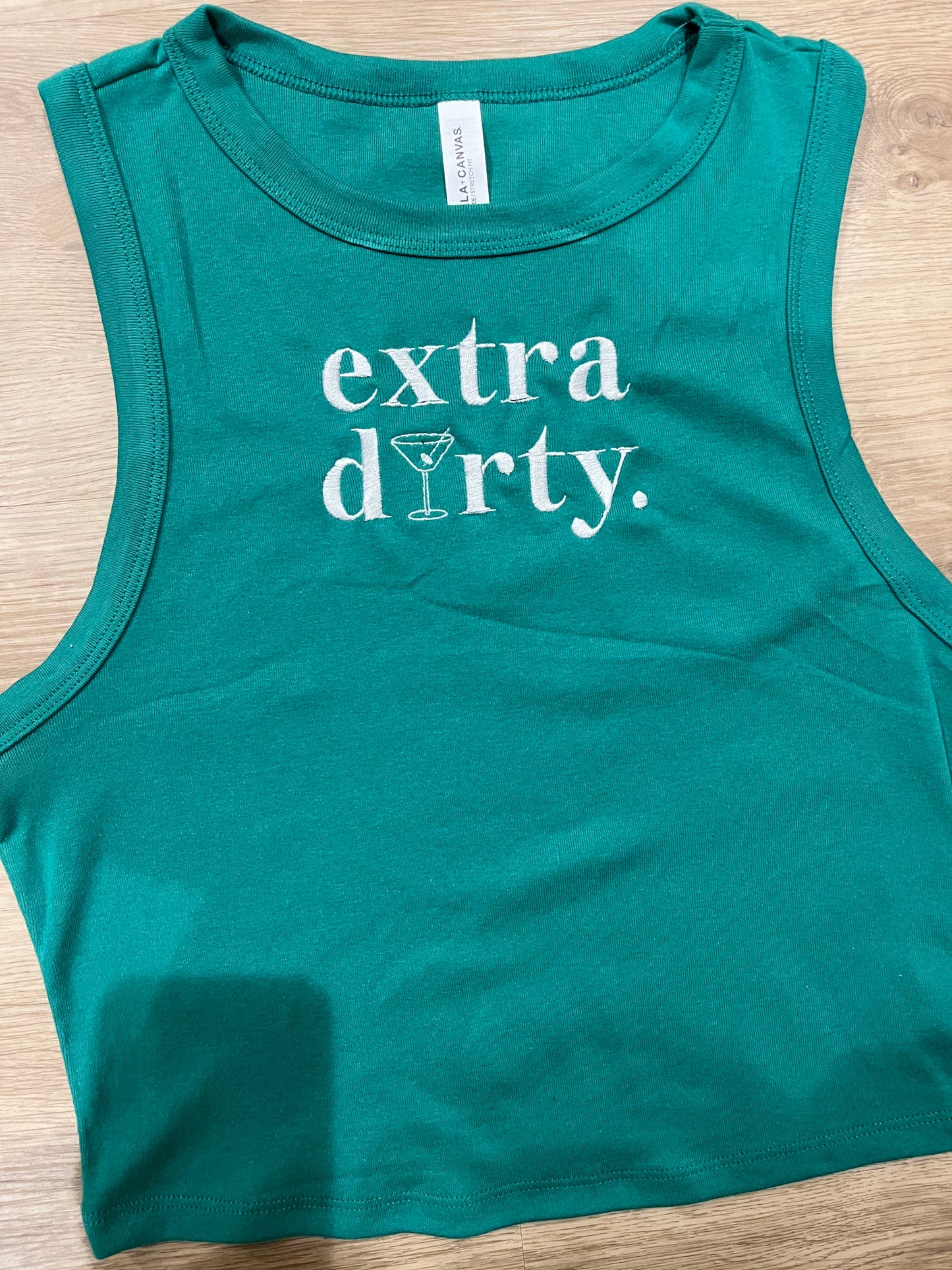 Extra dirty embroidered tank