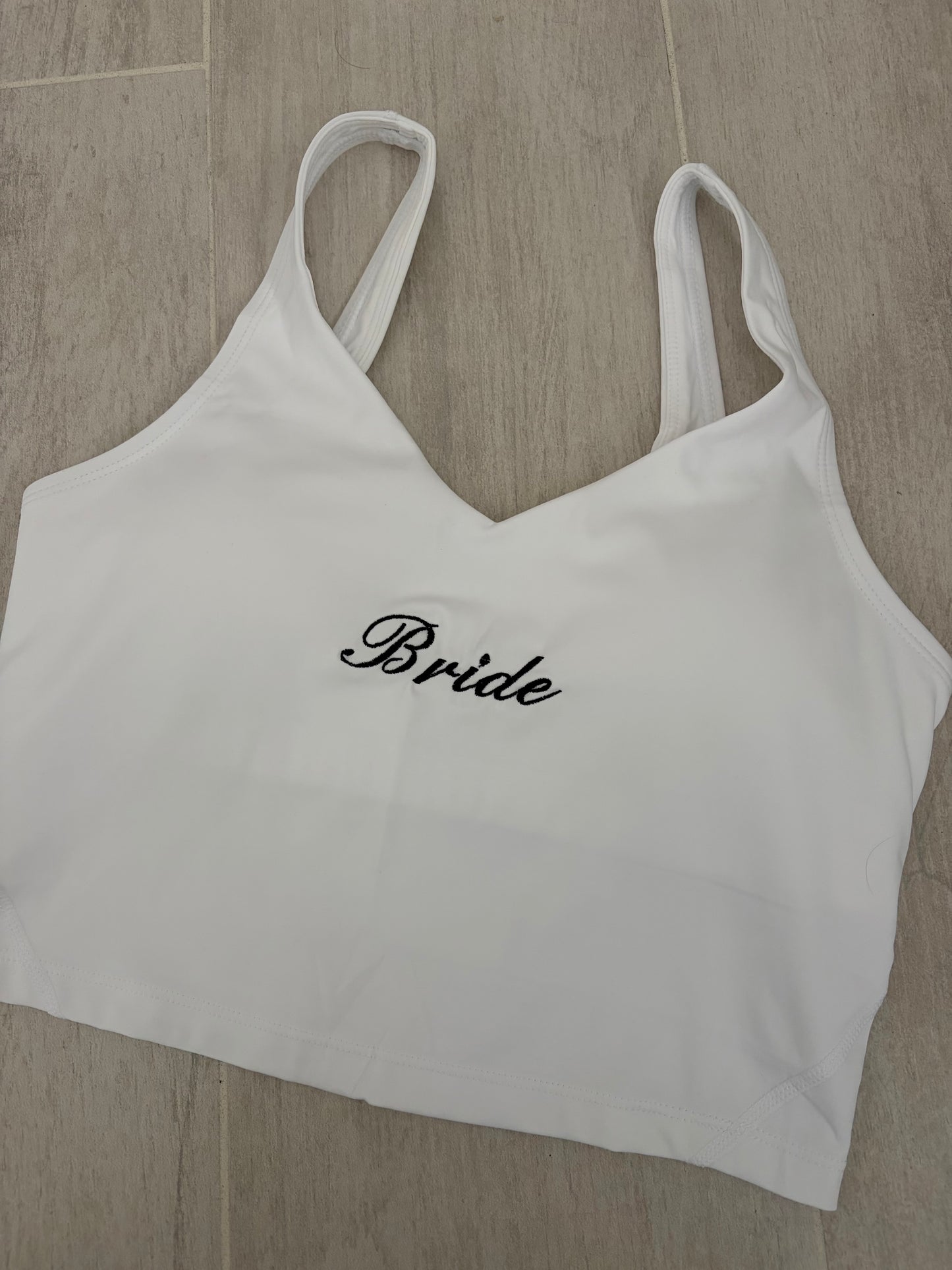Custom embroidered workout top