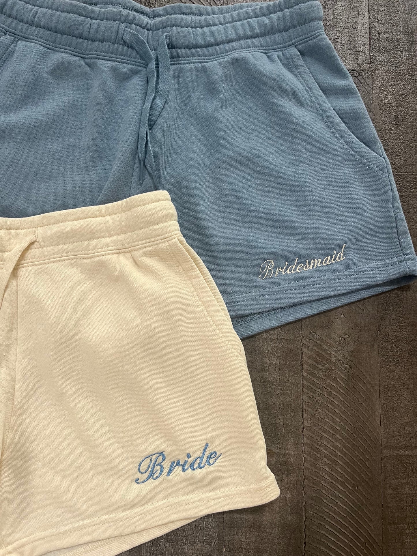 Custom embroidered shorts