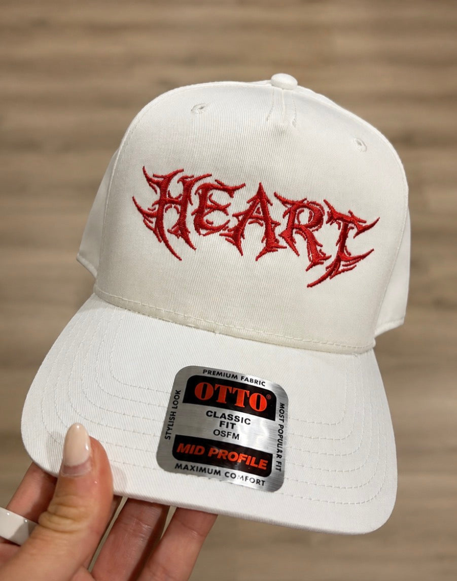 HEART embroidered trucker hat