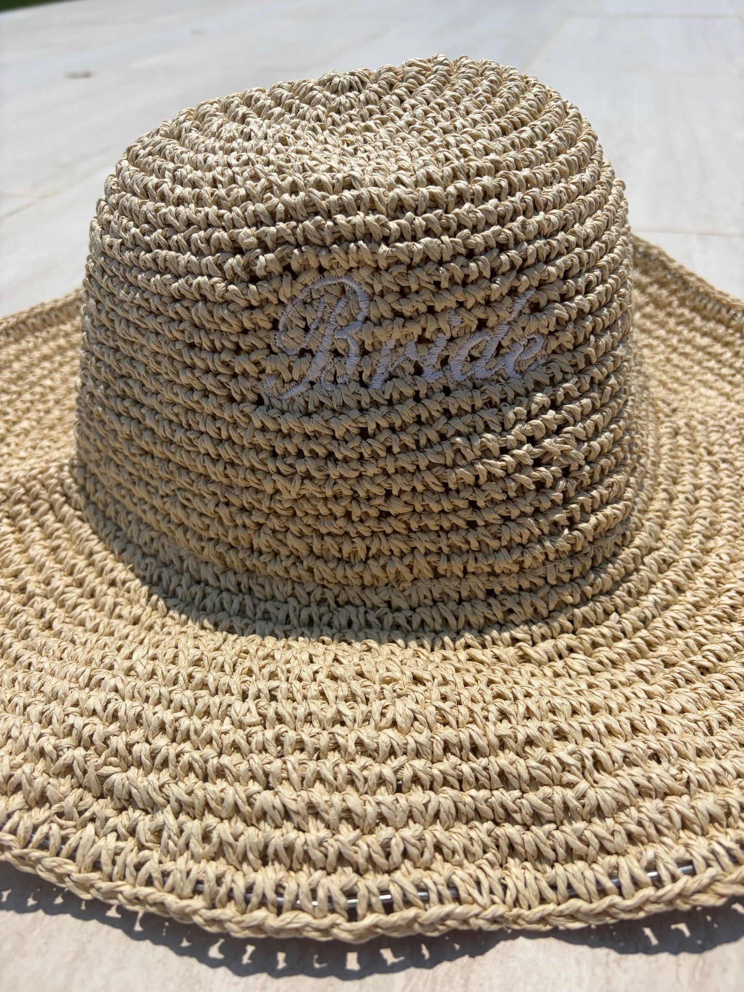 Custom straw beach hat