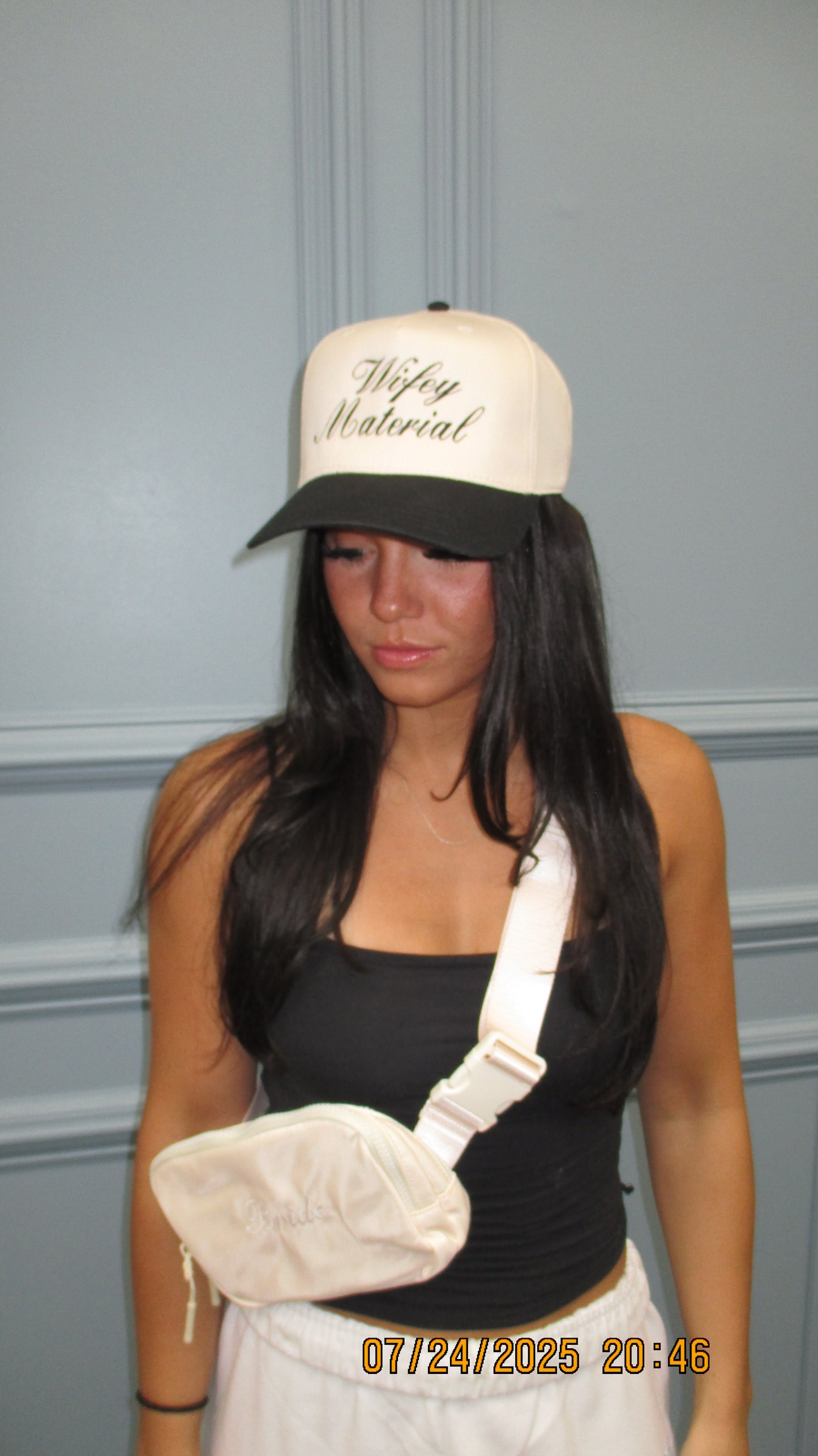 Wifey Material embroidered hat