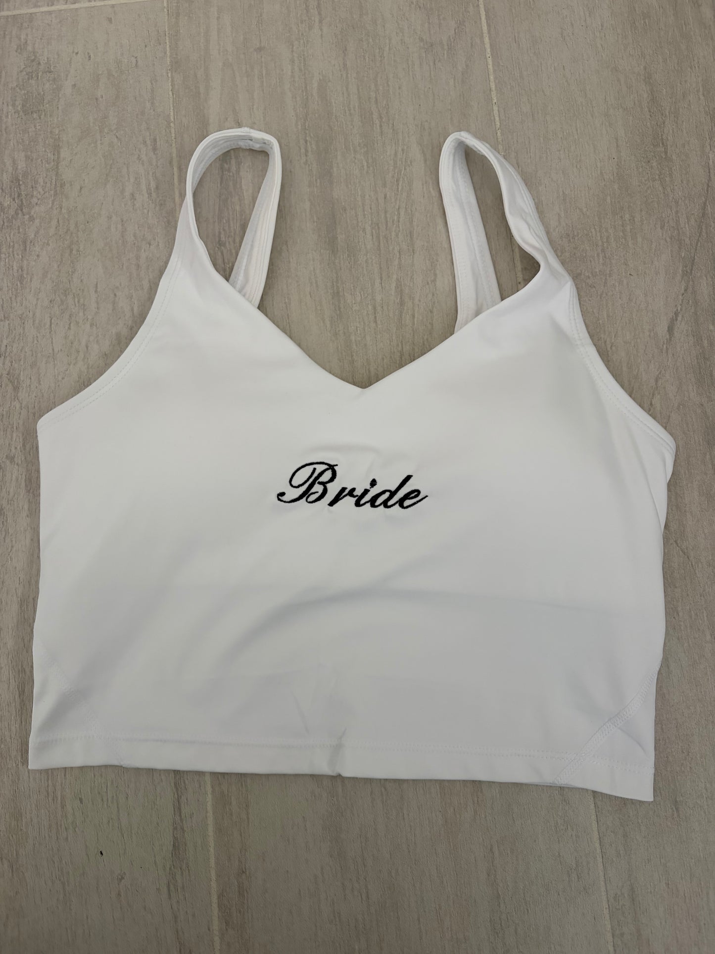 Custom embroidered workout top