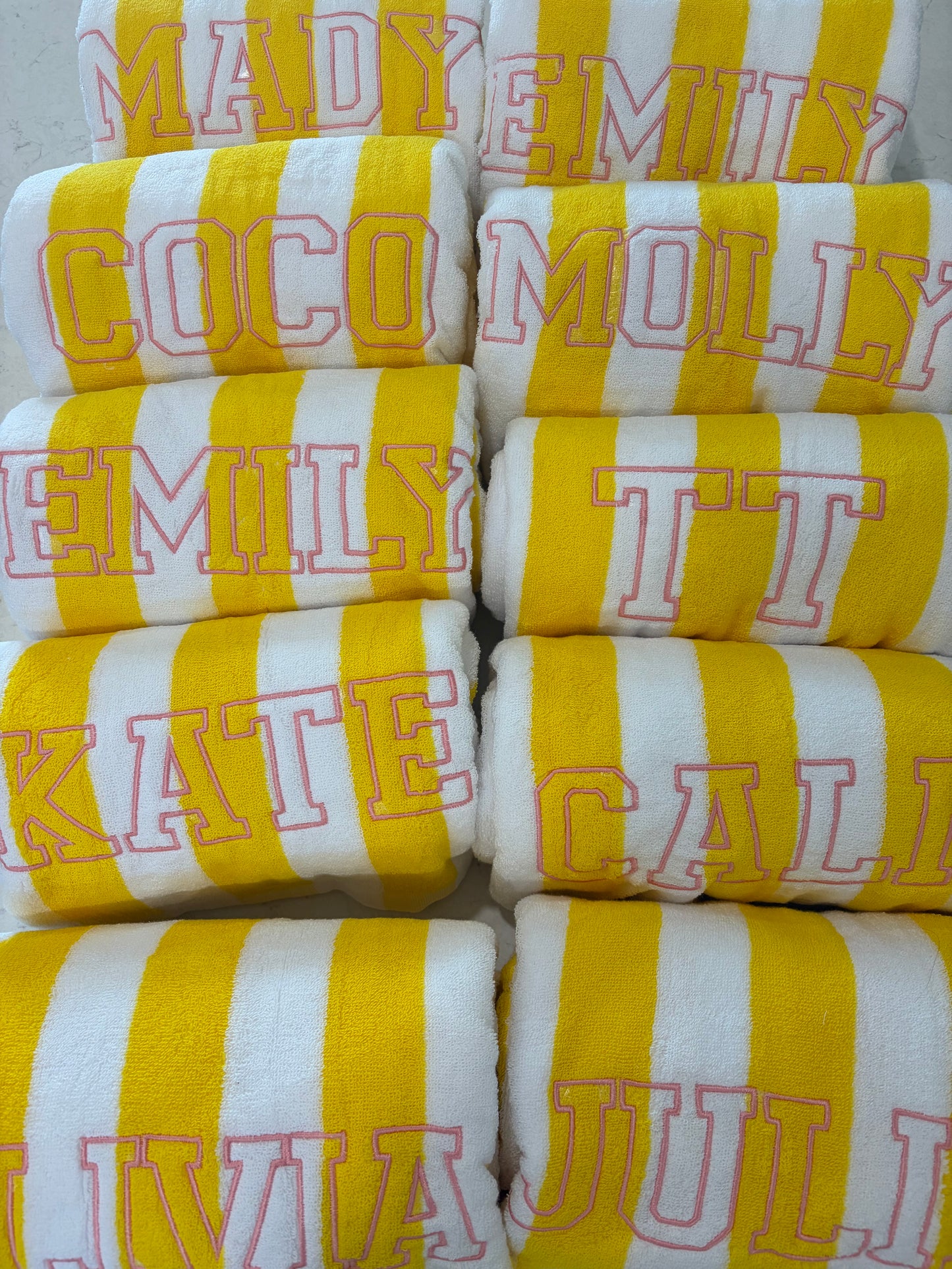Custom cabana towels