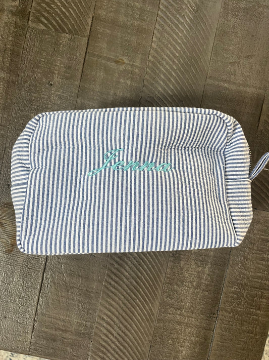 Custom embroidered makeup bag