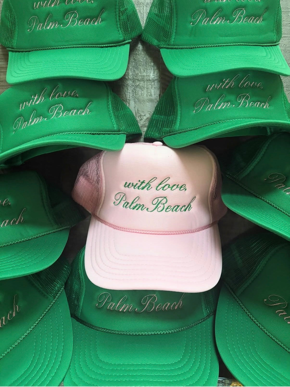 Custom embroidered trucker hats