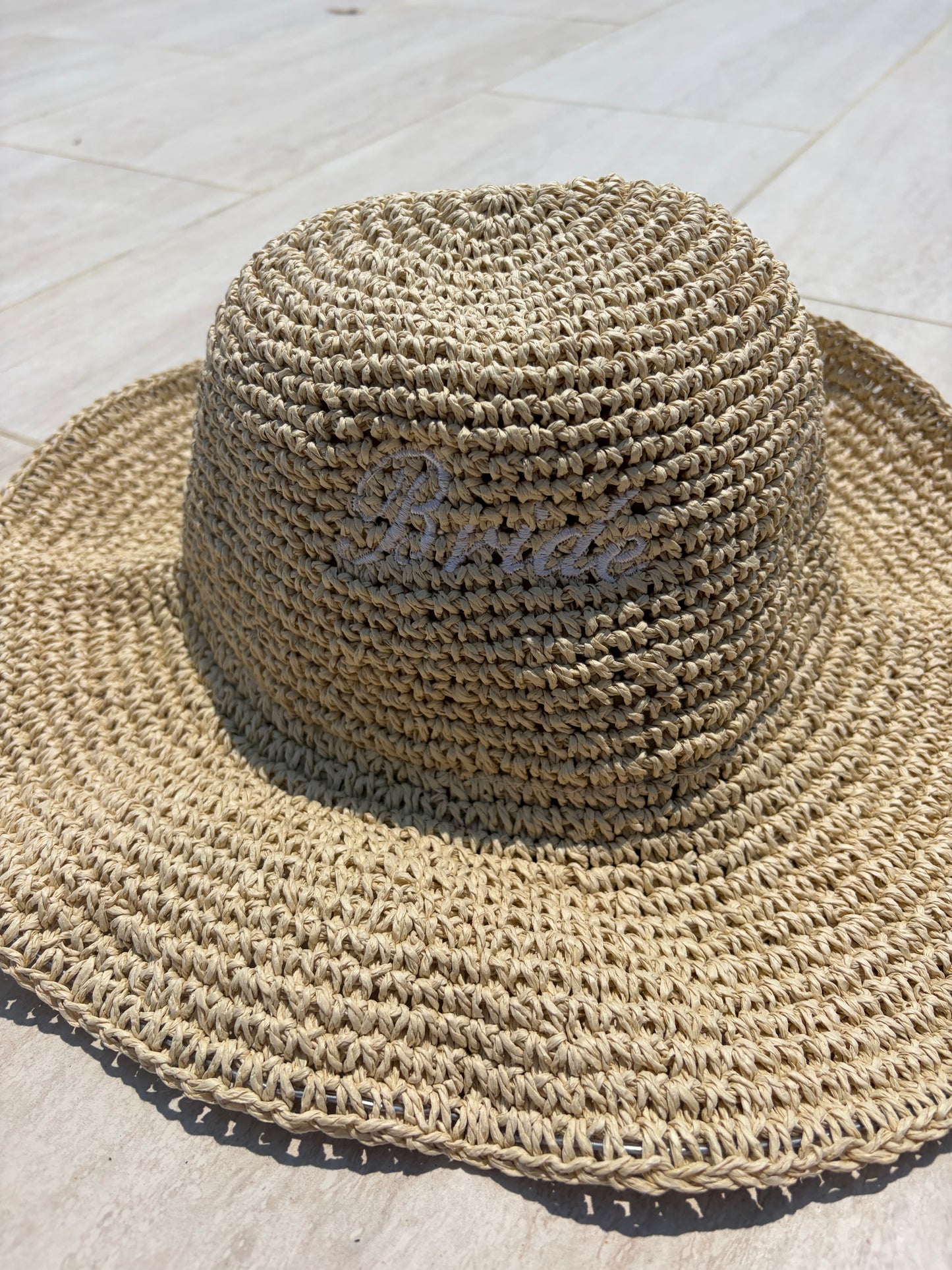 Custom straw beach hat