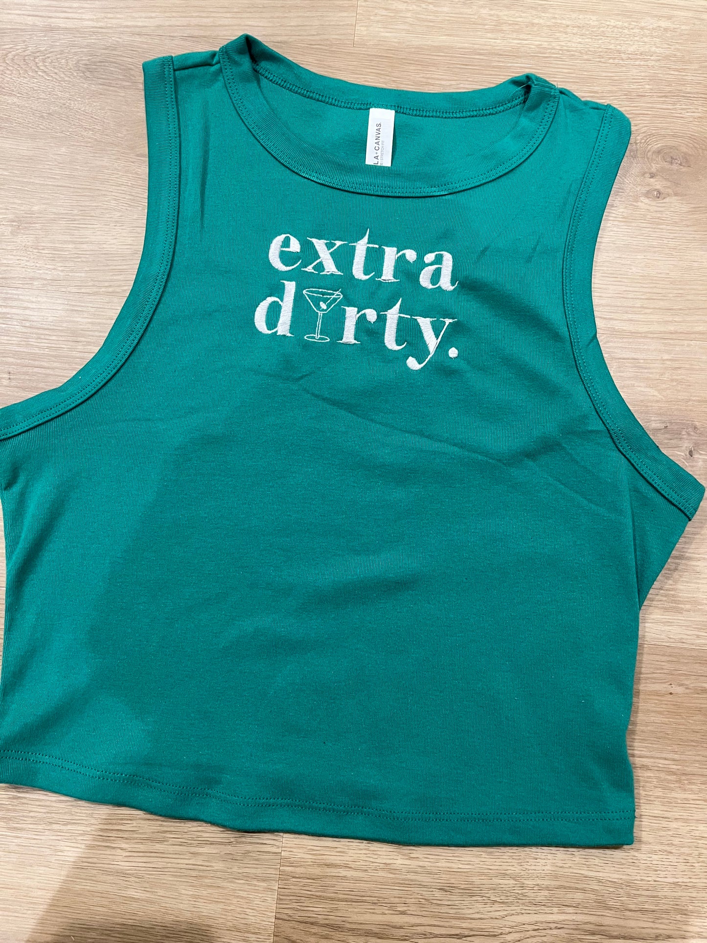 Extra dirty embroidered tank