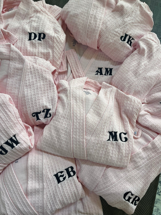 Custom embroidered robes