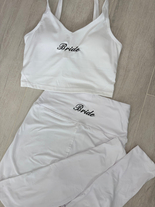 Workout top and leggings set