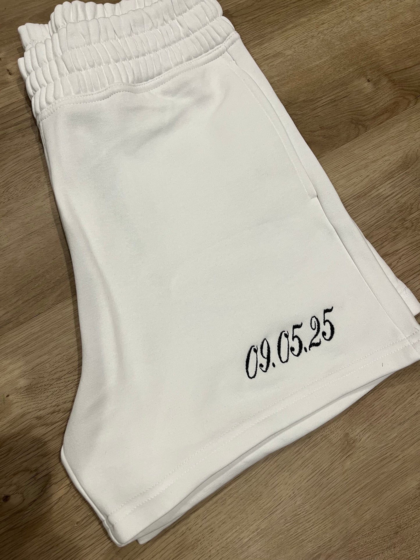 Custom embroidered shorts