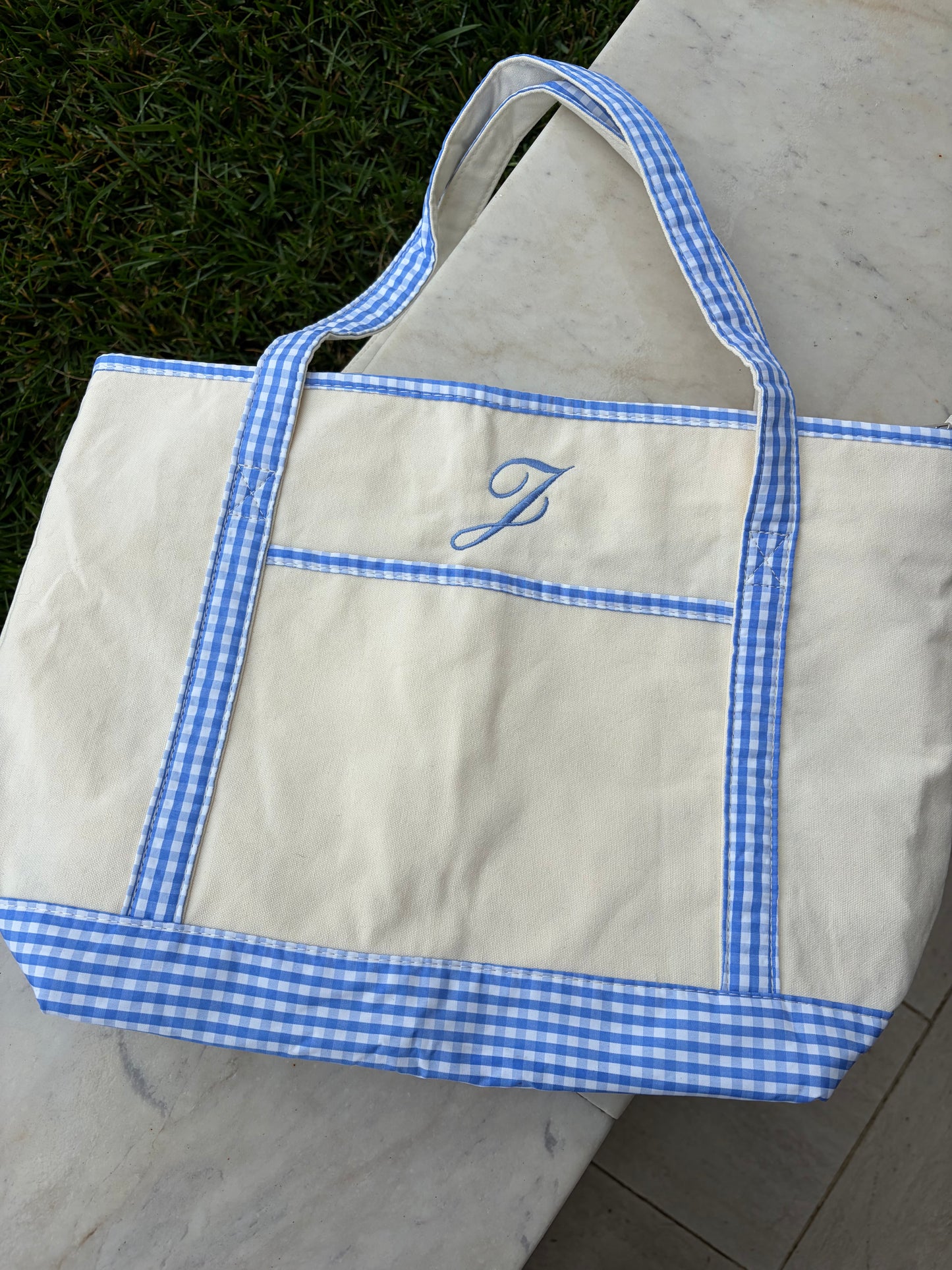 Personalized canvas tote bag