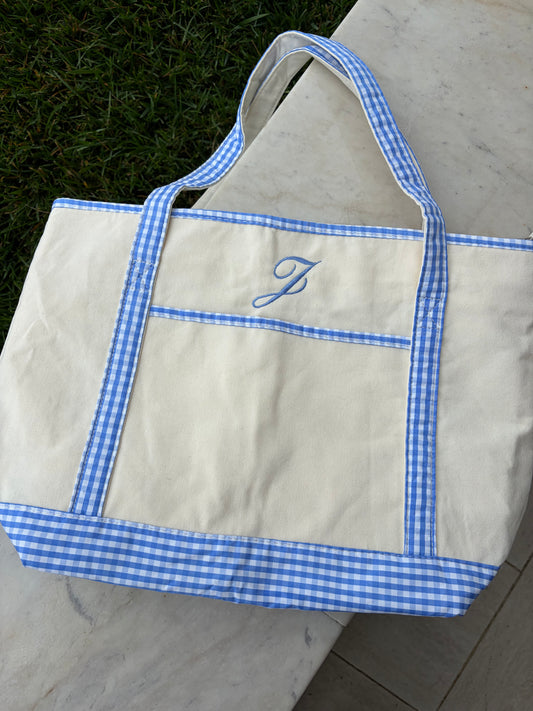 Personalized canvas tote bag