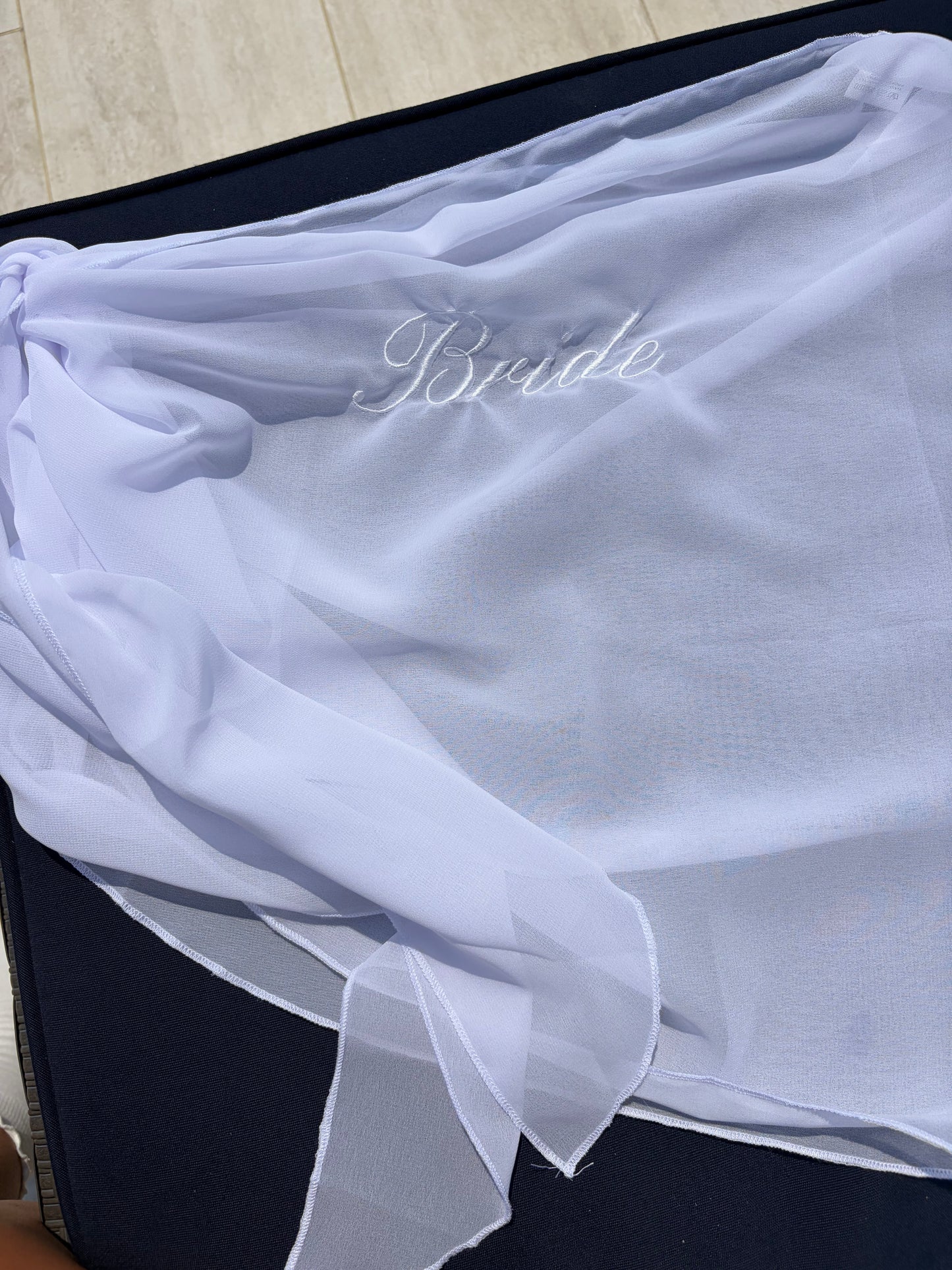 Custom embroidered sarong bikini wrap