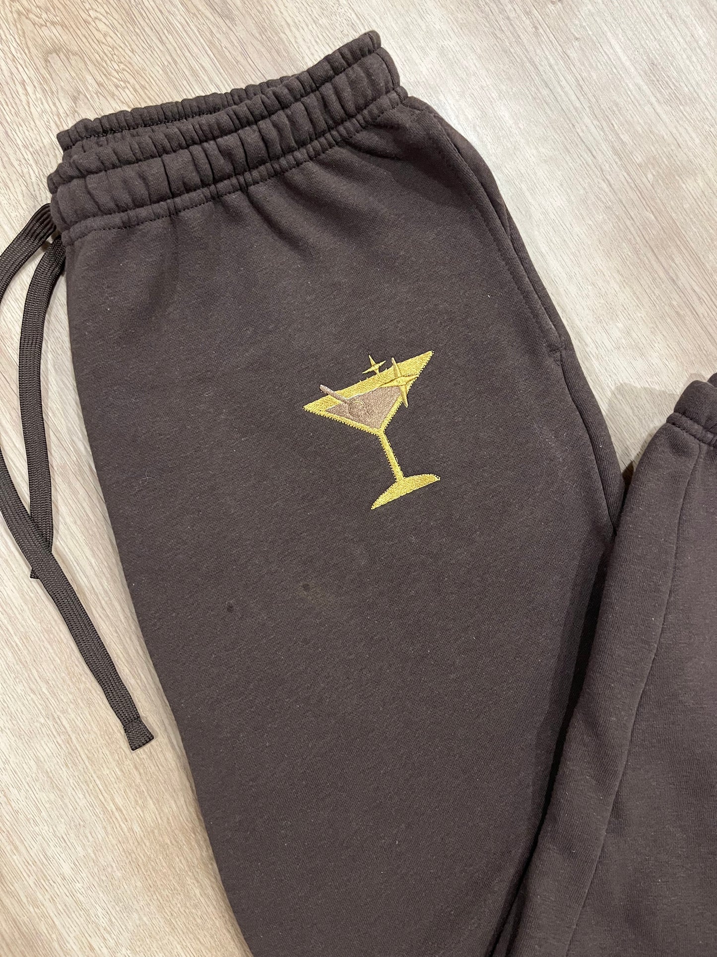 Espresso martini embroidered sweatpants