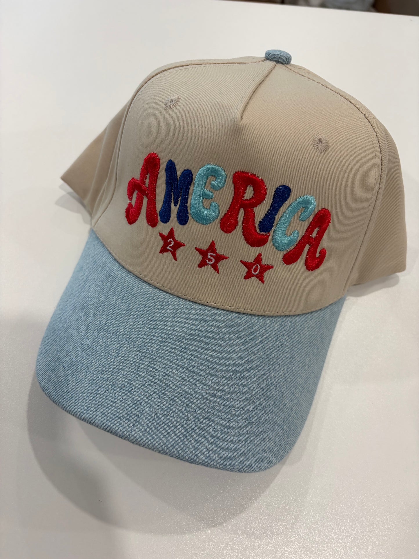 America 250 embroidered hat