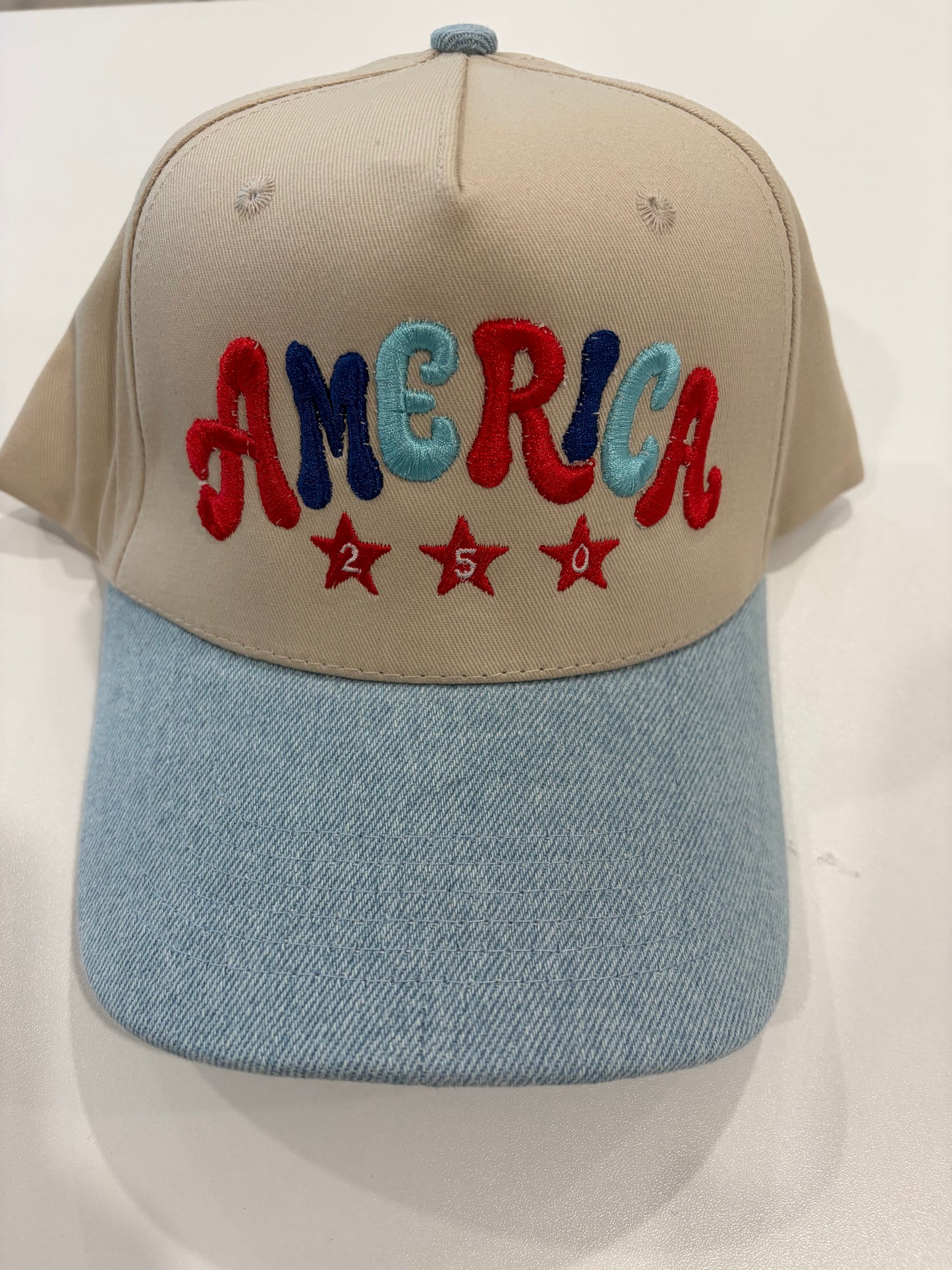 America 250 embroidered hat