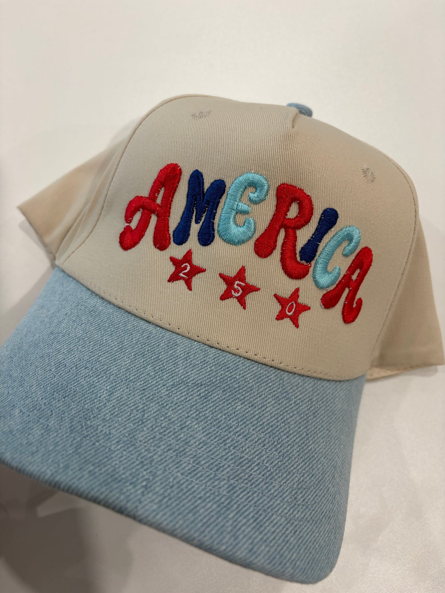 America 250 embroidered hat